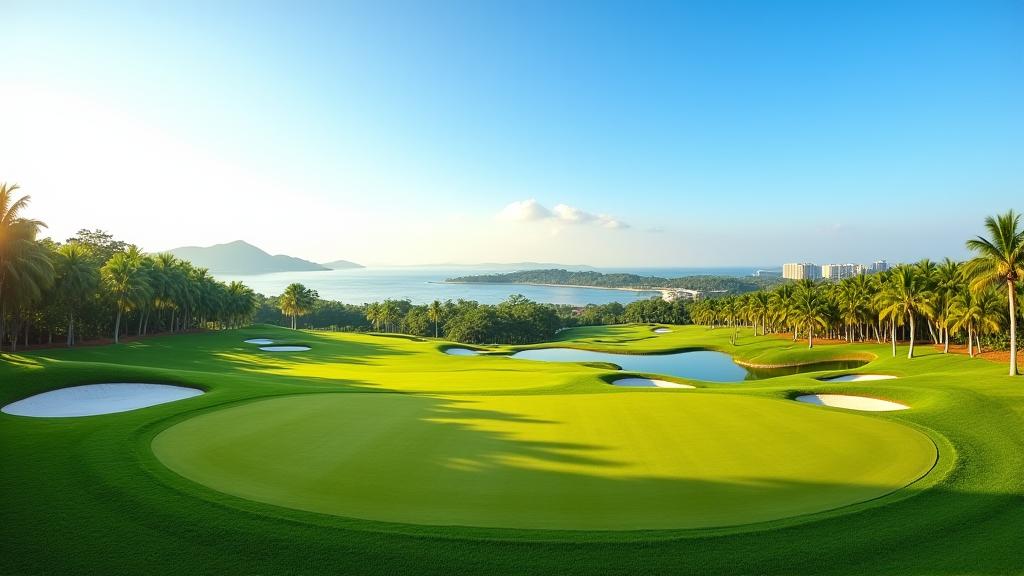 Pemandangan lapangan golf premium Sentosa Fairway Club